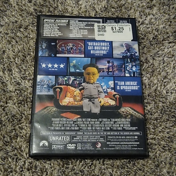 Team America: World Police (Uncensored and Unrated Version) DVD - Picture 2 of 3